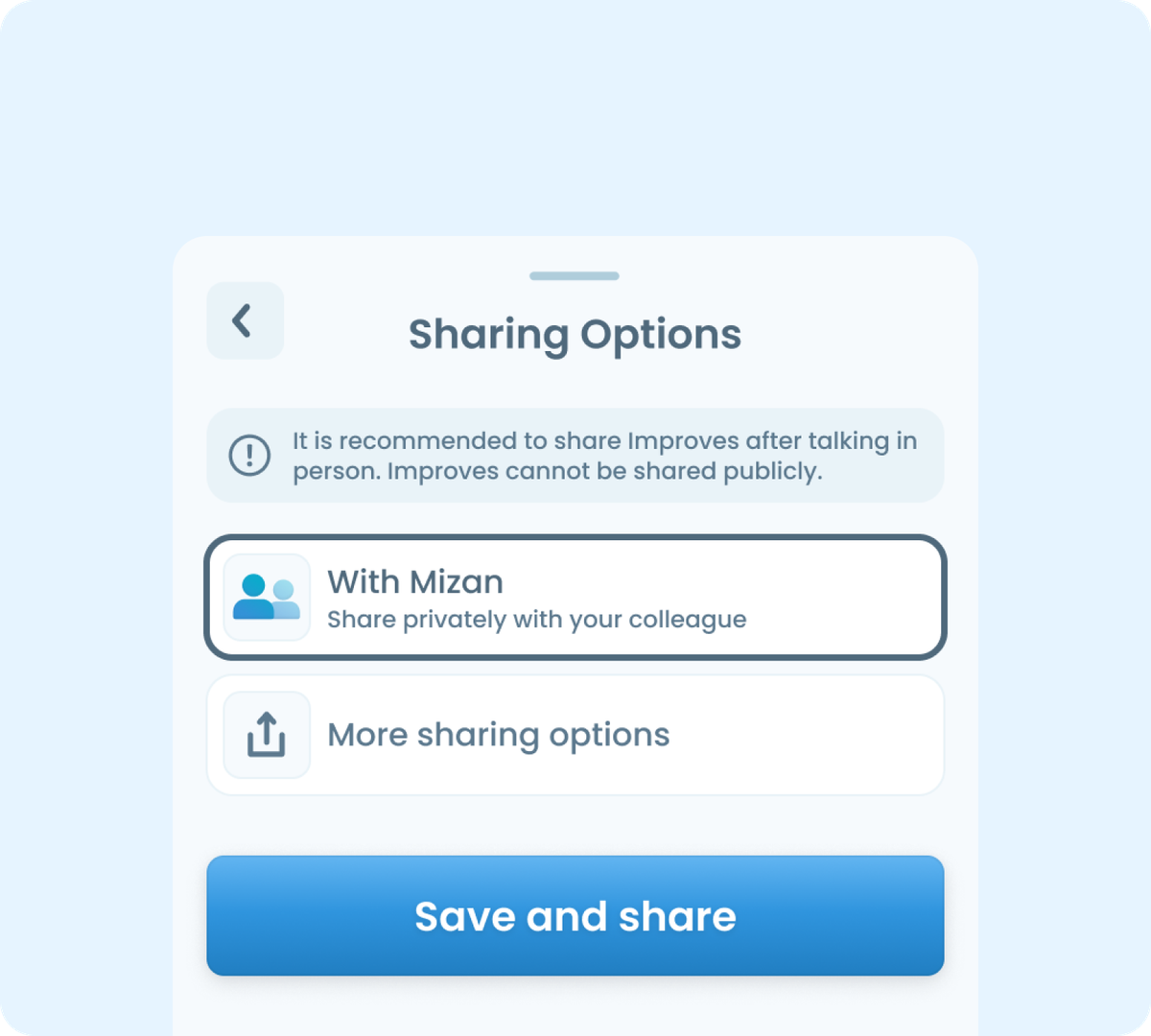 Transparent vs private feedback split
